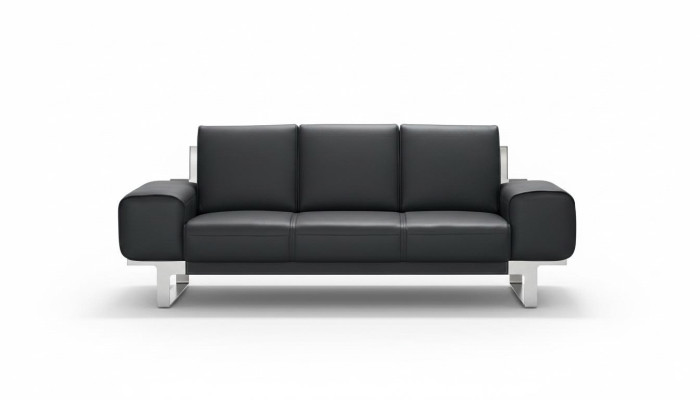 Sofa Sofa Skórzana Podkładka Siedziba 3-osobowa Lounge Club Sofy Kanapy Skóra Trzyosobowa Nowa