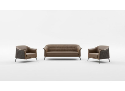 Zestaw sofowy Set Design Sofa Podkładka Kanapy Skóra Couch Modern New 311