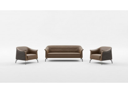 Zestaw sofowy Set Design Sofa Podkładka Kanapy Skóra Couch Modern New 311