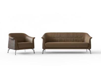 Zestaw sofowy Set Design Sofy Podkładka Deco Kanapy Skóra Relaks Modern