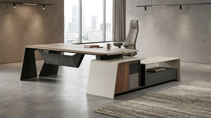 Biurko narożne Office Boss Furnishings Pokój Meble Design Biurka