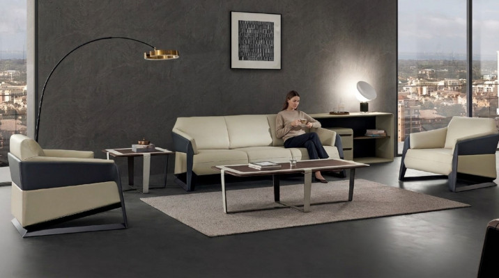Zestaw sofowy 311 miejsce do siedzenia Zestaw Deco Design Sofy Podkładka Kanapy Skóra Relaks