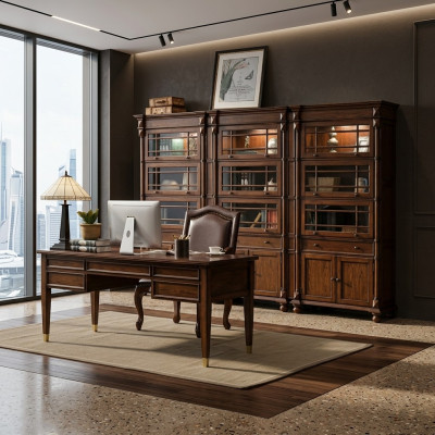 Biurko Chef stoły Office Classic Pokój Szafa Fotel Drewno