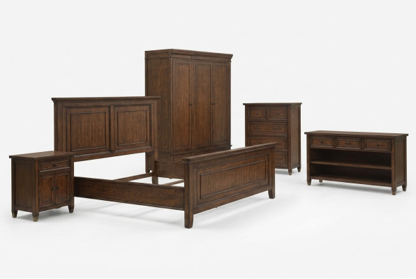 Łóżko Stolik nocny Szafa 7 szt. Sypialnia Design Luksusowy Zestaw Komplety Łóżek