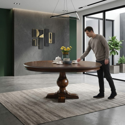 Okrągły jadalnia Okrągły Tabela stoły Okrągły Drewno Dining Living Pokój Drewno