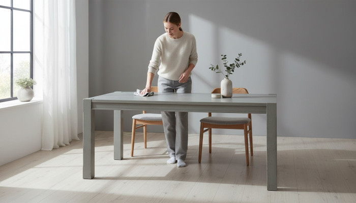 Tabela Drewno Design stół drewniany salon stoły jadalnia Pokój 140x80cm Meble Stół obiadowy Nowość