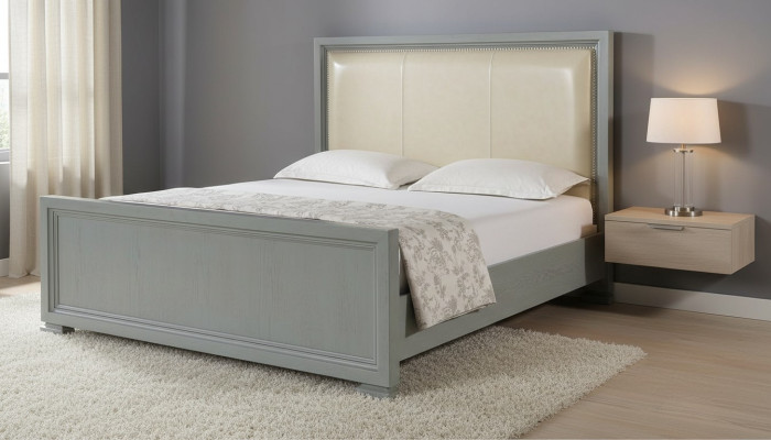 Łóżko Podkładka Design Luksusowe łóżko hotelowe Małżeństwo 180-200cm Sleep Pokój Double Skóra