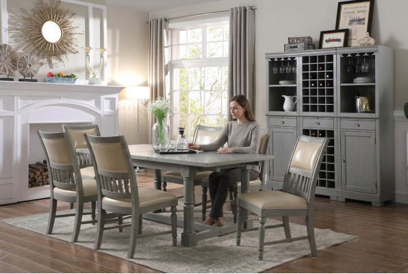 Luksusowe Meble Stół obiadowy jadalnia Salon Tabela Drewno Design stoły