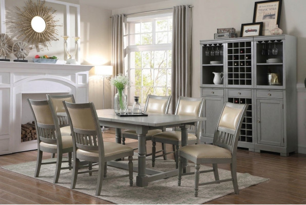 Luksusowe Meble Stół obiadowy jadalnia Salon Tabela Drewno Design stoły