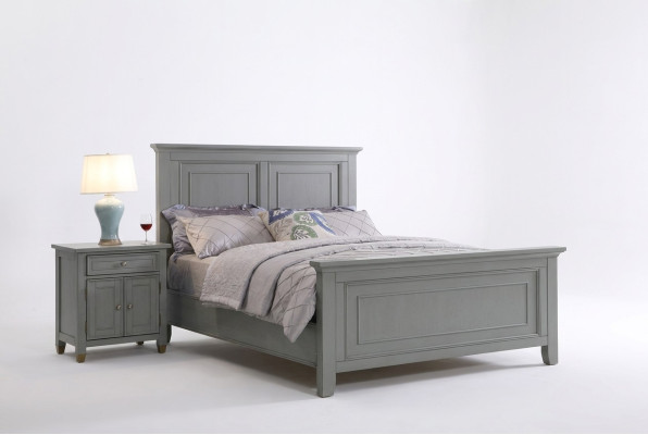 Sypialnia Szafki nocne 3 Sztuka Set Design Luksusowe łóżko Drewno Podwójne łóżko nowe Meble