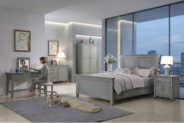 Łóżko łóżko Sleep Pokój Double Drewno New Country House Design Luxury Hotel