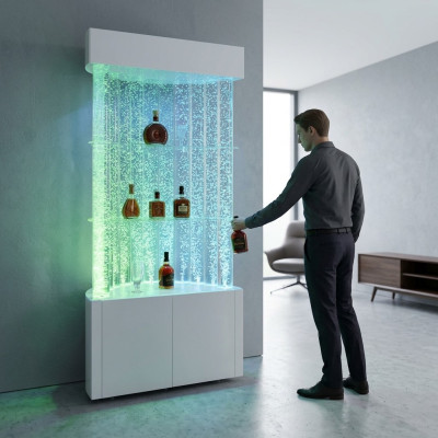 Led Water Ściana Bar Półka Obiekt Sklepowy Licznik Wodny Lokalny