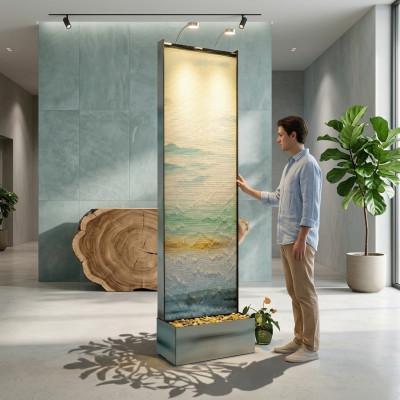 Ściana wodna działowa słup Ściana wodna Ściana wodna LED 60x210cm