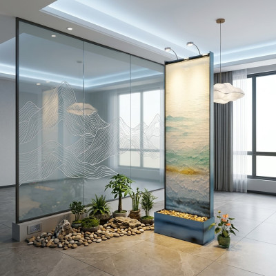Ściana wodna działowa słup Ściana wodna Ściana wodna LED 60x210cm