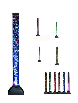 Kolumna wodna LED 120cm lampa przezroczysta lampa stojąca do dekoracji ryb