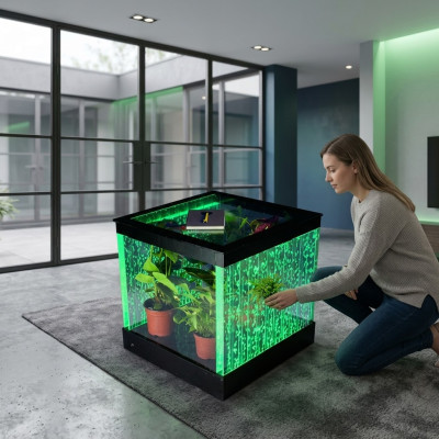 Tablica stolik kawowy Design Kolumny wodne Kolumna wodna Sofa stoły LED