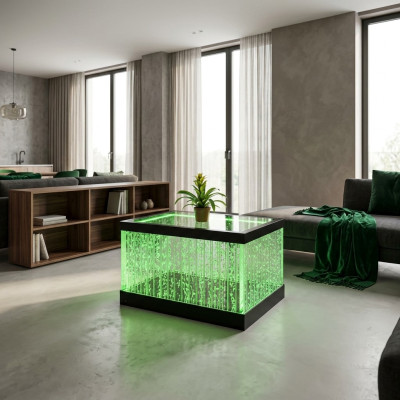 Tablica stolik kawowy Design Kolumny wodne Kolumna wodna Sofa stoły LED