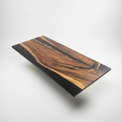 Luxury Design Żywica epoksydowa Stół obiadowy River Table Prawdziwe drewno Solidny stoły