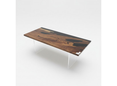 Stół obiadowy Stół rzeczny Black River Oryginalny stół rzeczny z drewna 221x91cm stoły