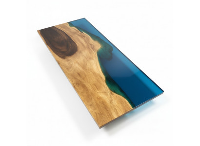 Stół obiadowy Woda morska Rzeka Prawdziwy stół rzeczny z drewna 181x81cm stoły