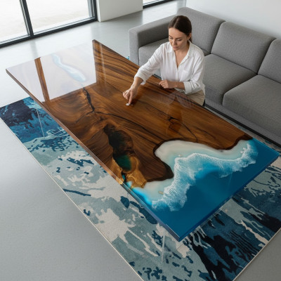 Stół obiadowy Stół rzeczny Prawdziwy drewniany stół rzeczny 181x81cm Solidne stoły