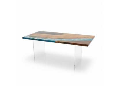 Ocean Table Epoxy Design stoły Luxury Drewno jadalnia Meble