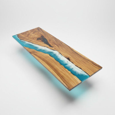 Nowoczesne stoły Stół obiadowy Design Tabela Żywica Sea River Meble 240x90