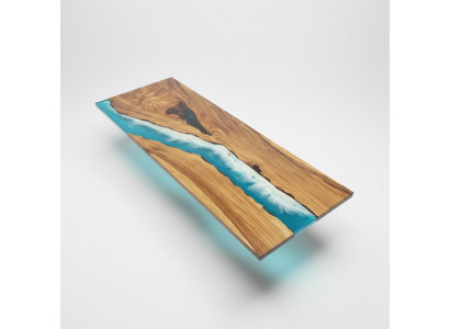 Nowoczesne stoły Stół obiadowy Design Tabela Żywica Sea River Meble 240x90
