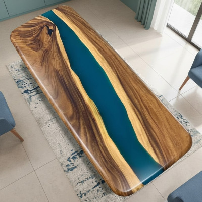 Stół obiadowy Design Tabela Nowoczesne stoły Sea Ocean River Meble 200x80