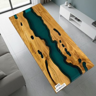 Rzeka stoły Stół obiadowy Design Tabela Moderne Meble 180x80 Żywica epoksydowa