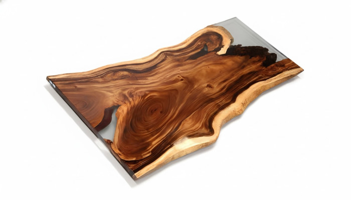 Żywica epoksydowa Stół obiadowy River Table Prawdziwe drewno Solidny stoły 200x90