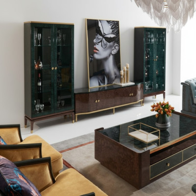 Nowoczesny stolik kawowy Tabela design stoły Drewniana dekoracja salonu bocznego