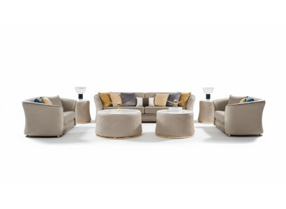Zestaw sofowy 421-osobowa skórzana sofa kanapa Żywy krajobraz Ustawić design