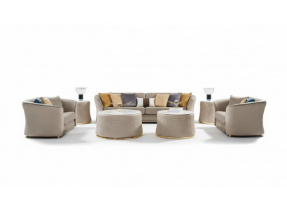 Zestaw sofowy 421-osobowa skórzana sofa kanapa Żywy krajobraz Ustawić design