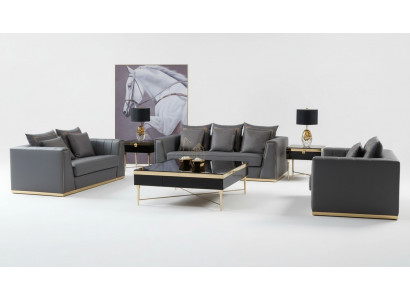 Sofa trzyosobowa Nowoczesna kanapa Podkładka sofa 3 miejsce do siedzenia Skóra kanapy