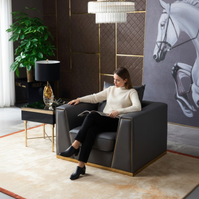 Designerskie meble do salonu Fotel jednoosobowa Podkładka sofa kanapa telewizyjna Nowość