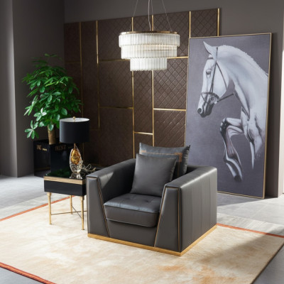 Designerskie meble do salonu Fotel jednoosobowa Podkładka sofa kanapa telewizyjna Nowość