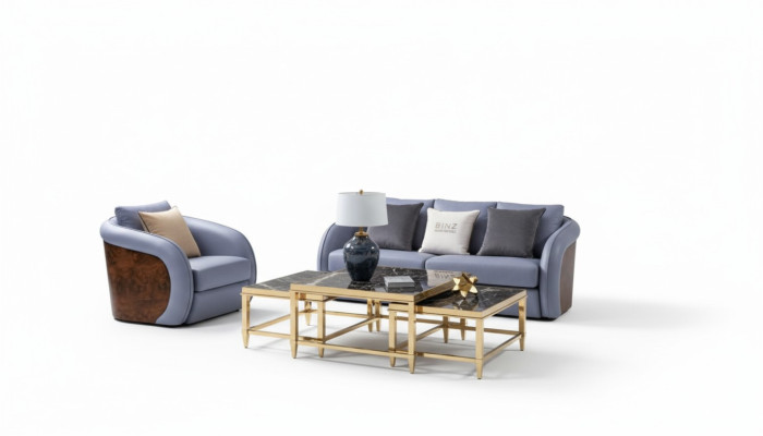 Luksusowy zestaw mebli do salonu sofowa skórzana sofa rozkładana podkładka komplet design
