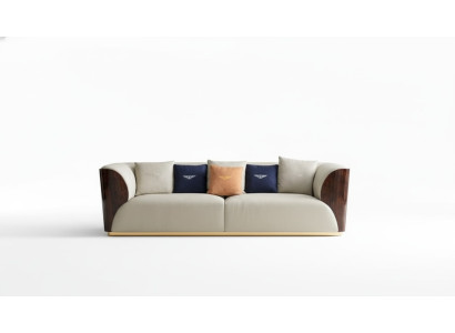 Skórzana Sofa Designerska Kanapa Podkładka Sofa Kanapy Czteroosobowe Meble Salon Drewno