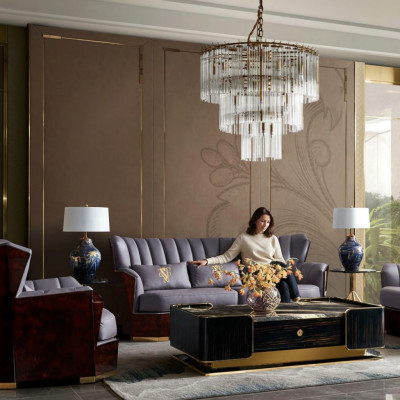 Skóra Sofa 3 miejsce do siedzenia Sofa Podkładka Sofy Design Luksusowa Sofa Meble Trzyosobowa Nowa