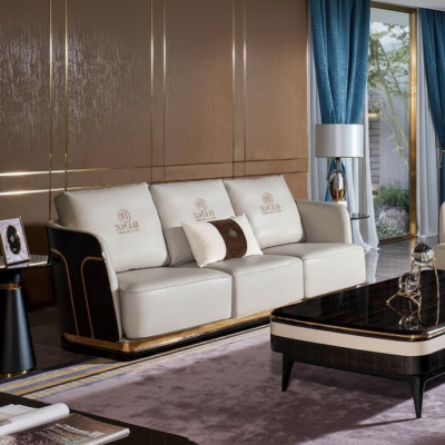 Kanapa trzyosobowa Podkładka sofa kanapy sofy designerskie skórzane kanapy białe