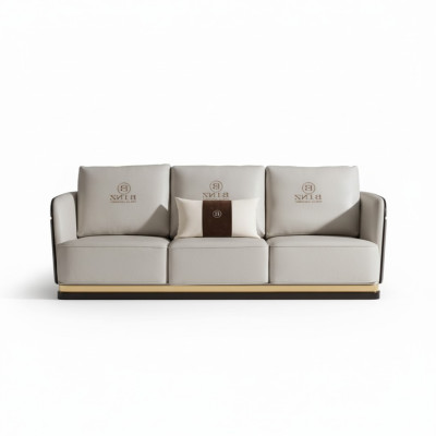 Kanapa trzyosobowa Podkładka sofa kanapy sofy designerskie skórzane kanapy białe