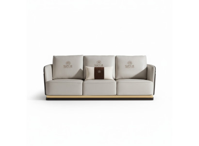 Kanapa trzyosobowa Podkładka sofa kanapy sofy designerskie skórzane kanapy białe