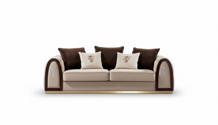 Design Luxury Sofa Siedziba Podkładka Couch xxl Duże 4+3 miejsce do siedzenia Obcios Chesterfield