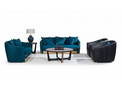Zestaw sofowy 5 sztuk. Zestaw Sofa miejsce siedzące stolik kawowy Couch Nowoczesne Sofy Sofa Skórzana