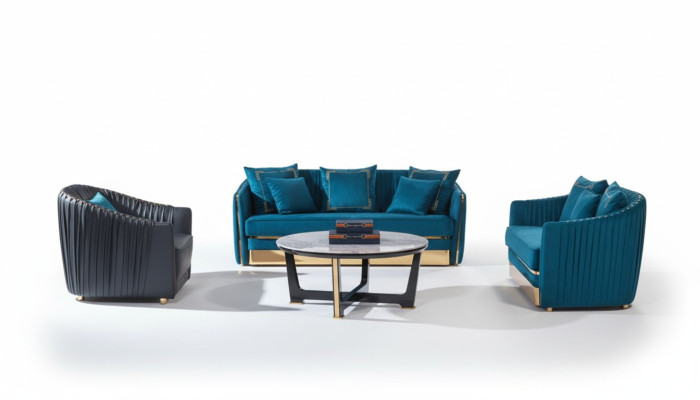 Designerskie Meble Sofa Coch 3 miejsce do siedzenia Podkładka Decor Sofy Salon Kanapy