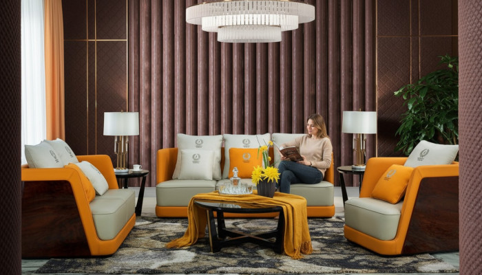 Żywy krajobraz Sofa Podkładka Zestaw sofowy 321 miejsce do siedzenia stolik kawowy 4-częściowy. ustawić