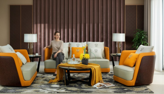 Design Meble Sofa Coch 3 Siedziba Podkładka Sofy Salonowe Kanapy Skóra Trzyosobowa