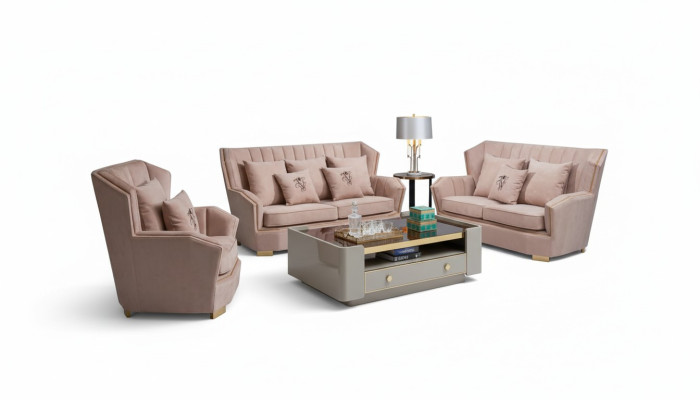 Luksusowy zestaw mebli sofowy Sofa Podkładka 321 miejsce do siedzenia, stolik kawowy, kanapy