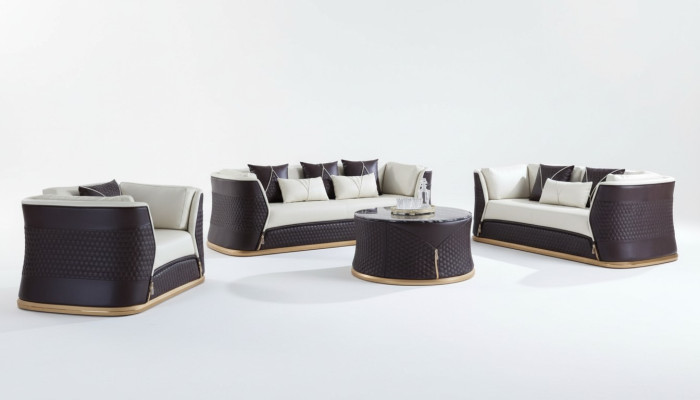 Zestaw sofowy 321 miejsce do siedzenia Zestaw Design Sofa Podkładka Kanapy Modern Luxury nowość